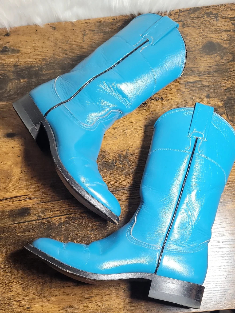 Vintage Teal Nocona Western Boots Rare Find ♥️